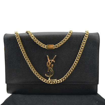 YVES SAINT LAURENT Kate Leather Shoulder Bag Black