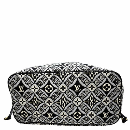 LOUIS VUITTON Since 1854 Neverfull MM Jacquard Shoulder Bag Grey