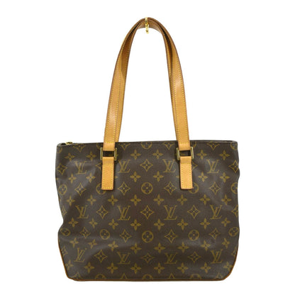 LOUIS VUITTON Cabas Piano Monogram Canvas Shoulder Bag Brown