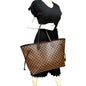 LOUIS VUITTON Neverfull GM Damier Ebene Tote Shoulder Bag Brown