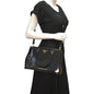 PRADA Double Zip Patent Leather Shoulder Bag Black B1801N