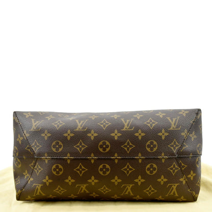 LOUIS VUITTON Flower Hobo Monogram Canvas Shoulder Hobo Bag Brown
