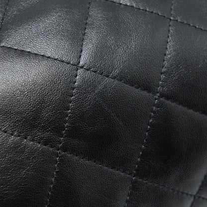 Chanel quilted shoulder bag lambskin black