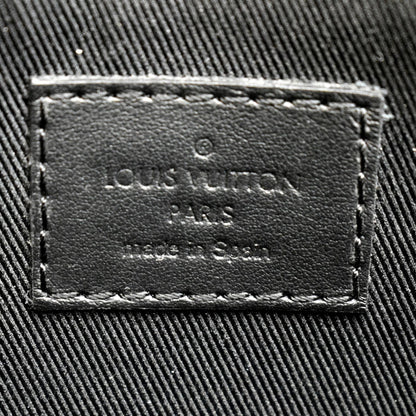 LOUIS VUITTON S-Lock Sling Monogram Leather Shoulder Bag Black