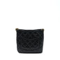 Chanel 22A Twist Your Buttons Hobo Shoulder Bag Caviar Black