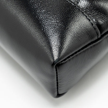 Chanel Mini 31 Clutch with Chain Shiny Lambskin Black L (Microchip)