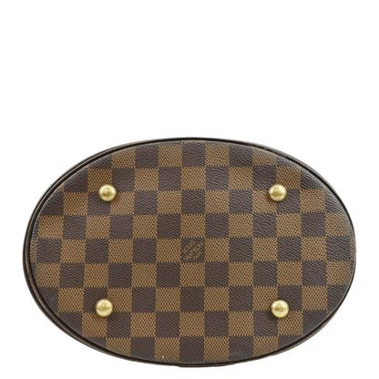 LOUIS VUITTON Marais Bucket Damier Ebene Shoulder Bag Brown
