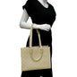 LOUIS VUITTON Onthego Spring City MM Monogram Empreinte Leather Shoulder Bag Cream