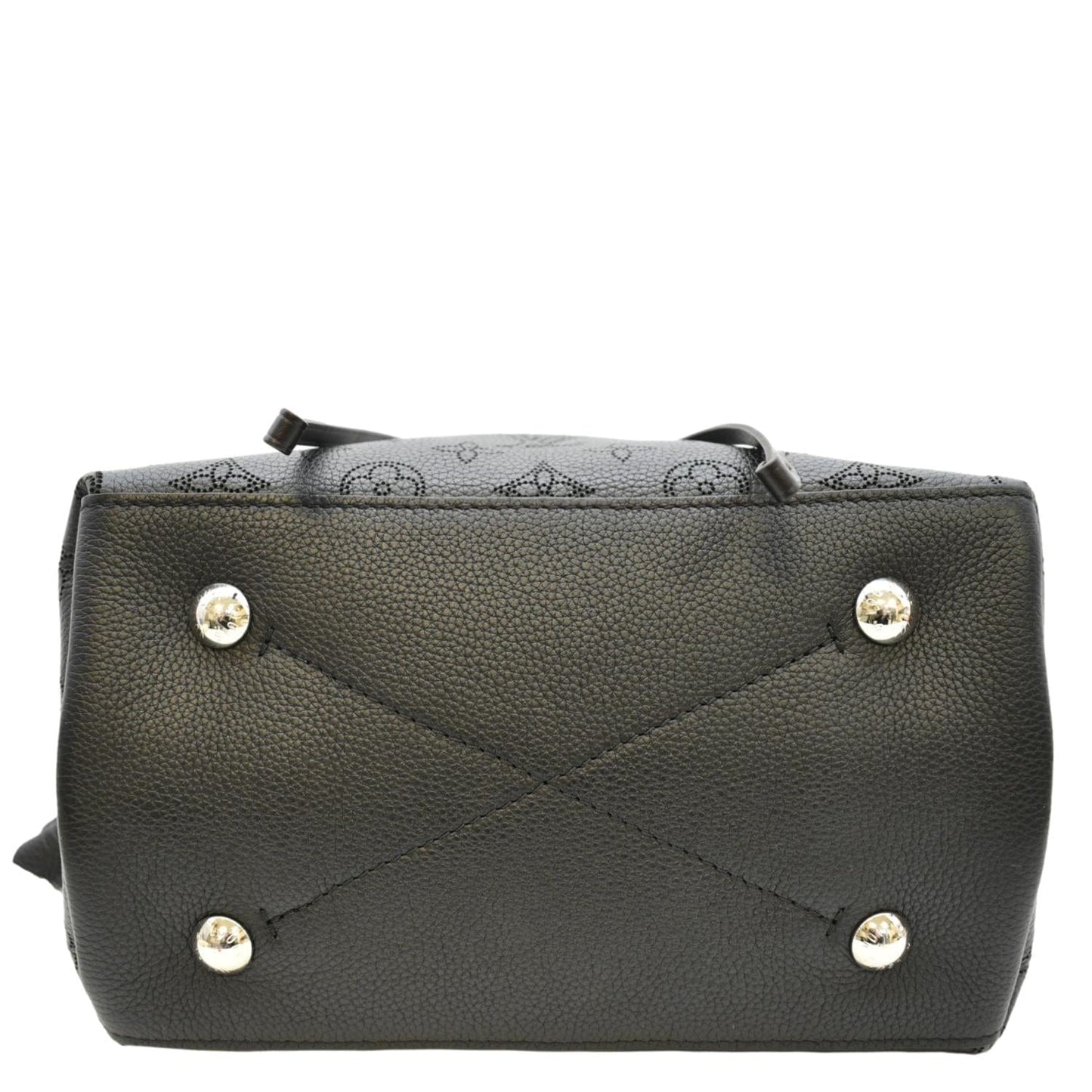 LOUIS VUITTON Muria Mahina Perforated Leather Shoulder Bag Black
