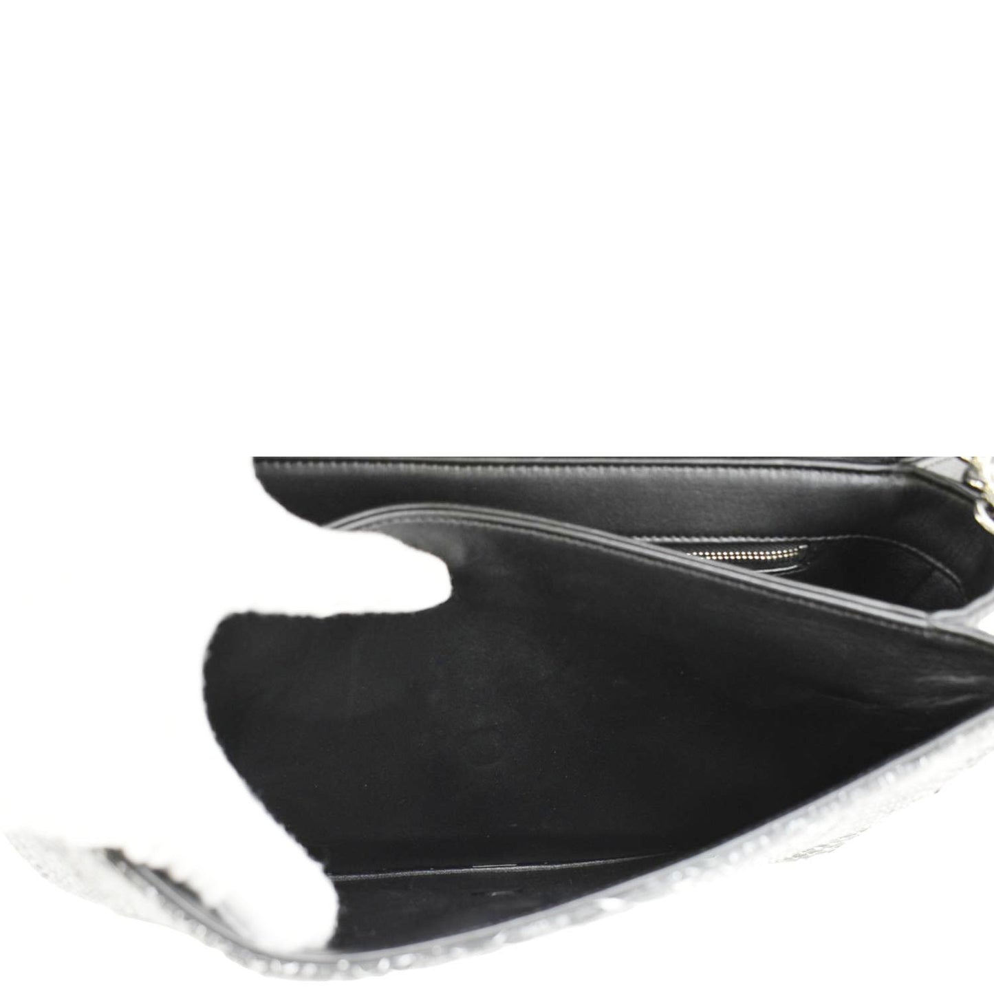 CHANEL Perfect Edge Large Flap Snakeskin Shoulder Bag Black