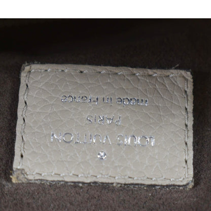 LOUIS VUITTON Babylone Mahina Calfskin Leather Shoulder Bag Galet