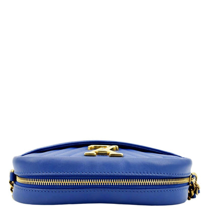 LOUIS VUITTON New Wave Quilted Leather Camera Shoulder Bag Light Blue