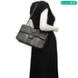 CHANEL Perfect Edge Large Flap Snakeskin Shoulder Bag Black