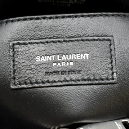 YVES SAINT LAURENT Loulou Small Matelasse Leather Chain Shoulder Bag Black