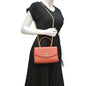 CHANEL Trendy Spirit 28 Top Handle Quilted Leather Shoulder Bag Red