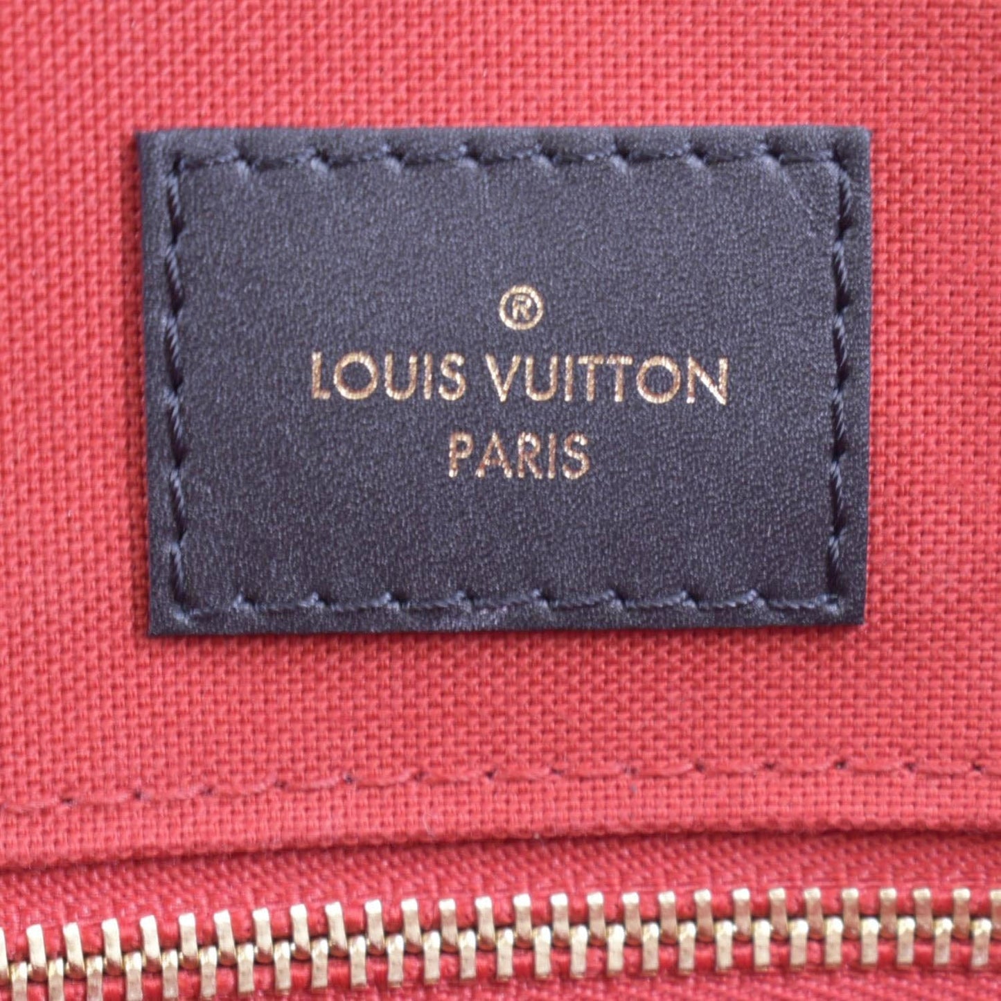 LOUIS VUITTON Onthego GM Giant Monogram Canvas Tote Shoulder Bag Brown