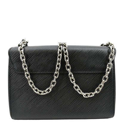 LOUIS VUITTON LV Twist MM Epi Leather Shoulder Bag Black