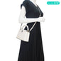LOUIS VUITTON Capucines Mini Karung Leather Shoulder Bag White