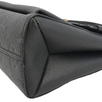 LOUIS VUITTON Vavin MM Monogram Empreinte Leather Shoulder Bag Black