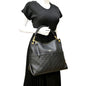 LOUIS VUITTON Maida Monogram Empreinte Leather Hobo Shoulder Bag Black
