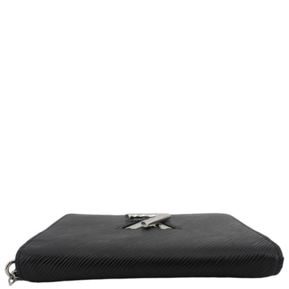 LOUIS VUITTON Twist Epi Leather Chain Wallet Shoulder Bag Black