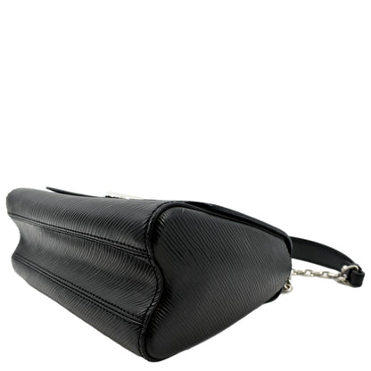 LOUIS VUITTON LV Twist MM Epi Leather Shoulder Bag Black