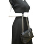 YVES SAINT LAURENT Loulou Small Matelasse Leather Chain Shoulder Bag Black