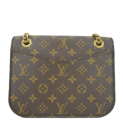 LOUIS VUITTON Passy NM Monogram Canvas Shoulder Bag Brown