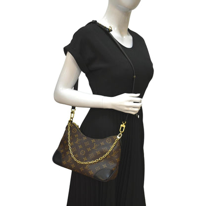 LOUIS VUITTON Boulogne NM Monogram Canvas Shoulder Bag Brown