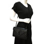YVES SAINT LAURENT Small Envelope Matelassé Leather Shoulder Bag Black