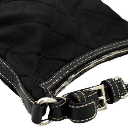 PRADA Tessuto Mini Re-Edition Nylon Shoulder Bag Black