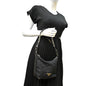 PRADA Tessuto Mini Re-Edition Nylon Shoulder Bag Black
