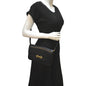 YVES SAINT LAURENT Le Maillon Smooth Leather Shoulder Bag Black