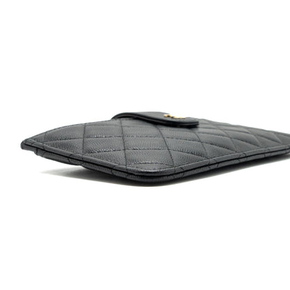 Chanel Clutch Wallet Caviar Black L