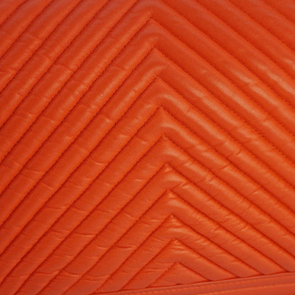 CHANEL Boy Flap Chevron Quilted Shoulder Bag Red