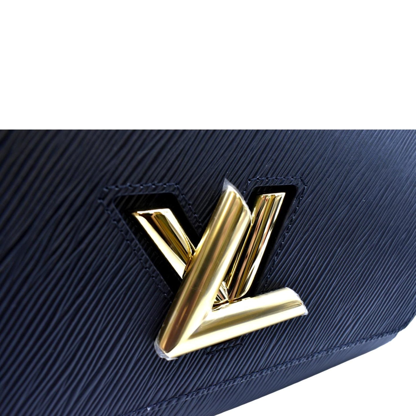 LOUIS VUITTON LV Twist MM Epi Leather Shoulder Bag Black