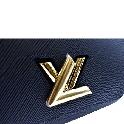 LOUIS VUITTON LV Twist MM Epi Leather Shoulder Bag Black