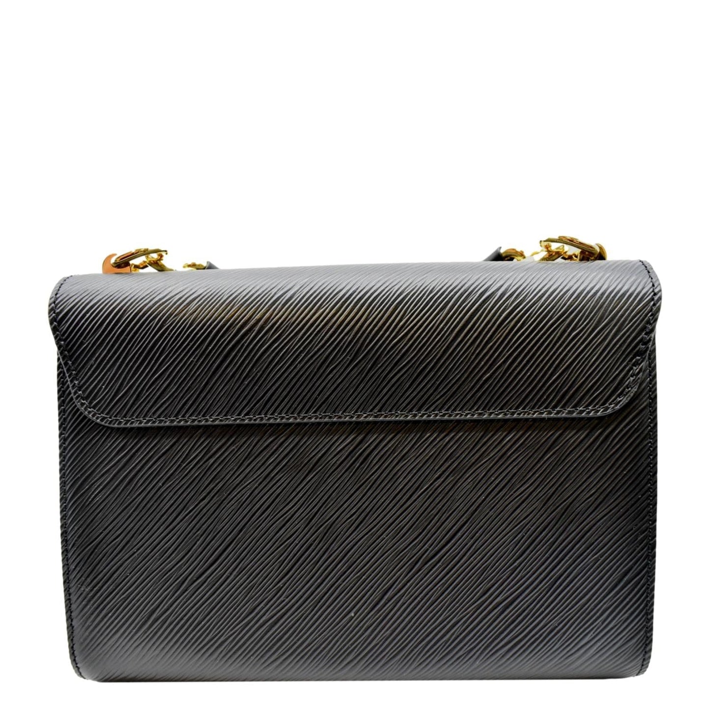 LOUIS VUITTON LV Twist MM Epi Leather Shoulder Bag Black