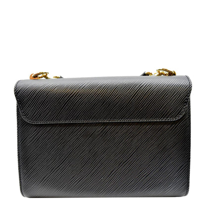 LOUIS VUITTON LV Twist MM Epi Leather Shoulder Bag Black