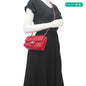 CHANEL Classic Rectangular Flap Mini Quilted Patent Leather Shoulder Bag Red