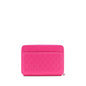 Chanel Quilted Zipper Clutch Lambskin Pink