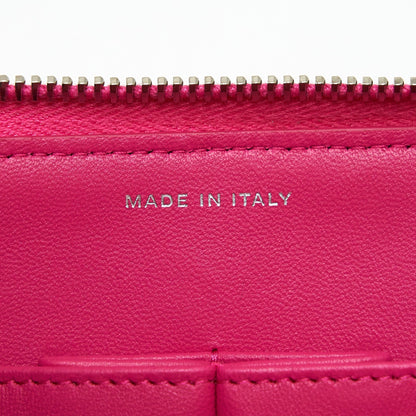 Chanel Quilted Zipper Clutch Lambskin Pink