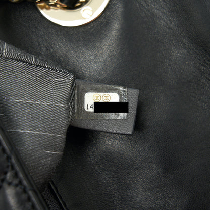 Chanel Westminster Shoulder Bag Lambskin Black L