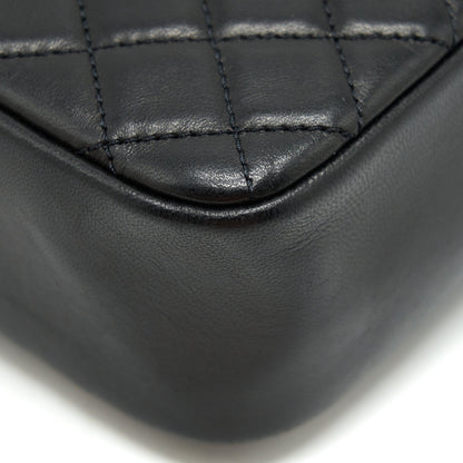 Chanel Westminster Shoulder Bag Lambskin Black L
