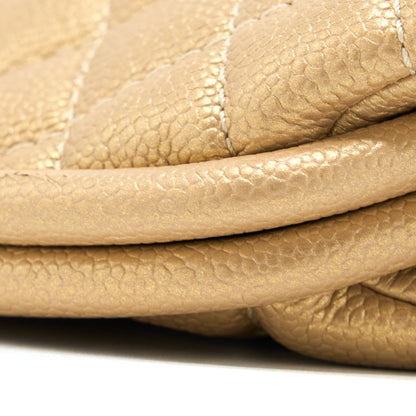 Chanel Timeless Clutch Caviar Gold Brushed