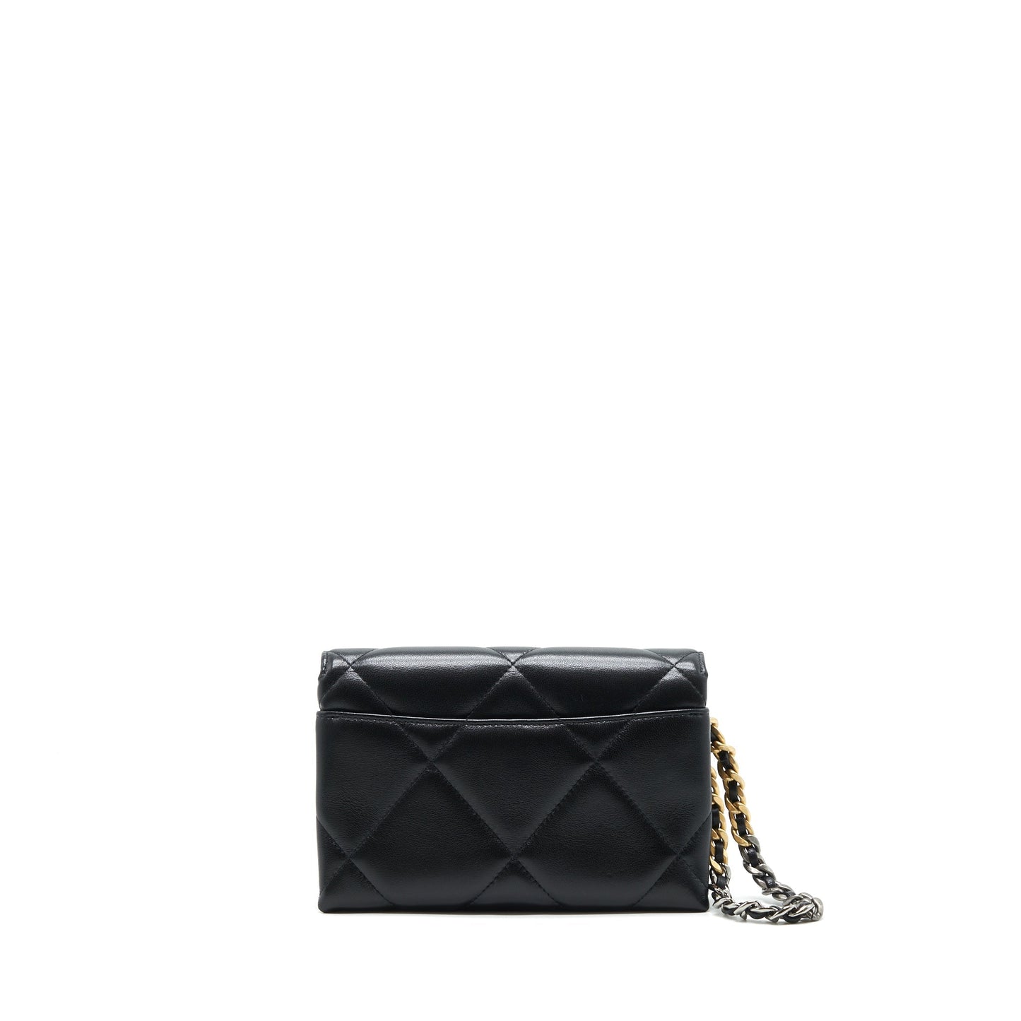 Chanel 19 Clutch lambskin black