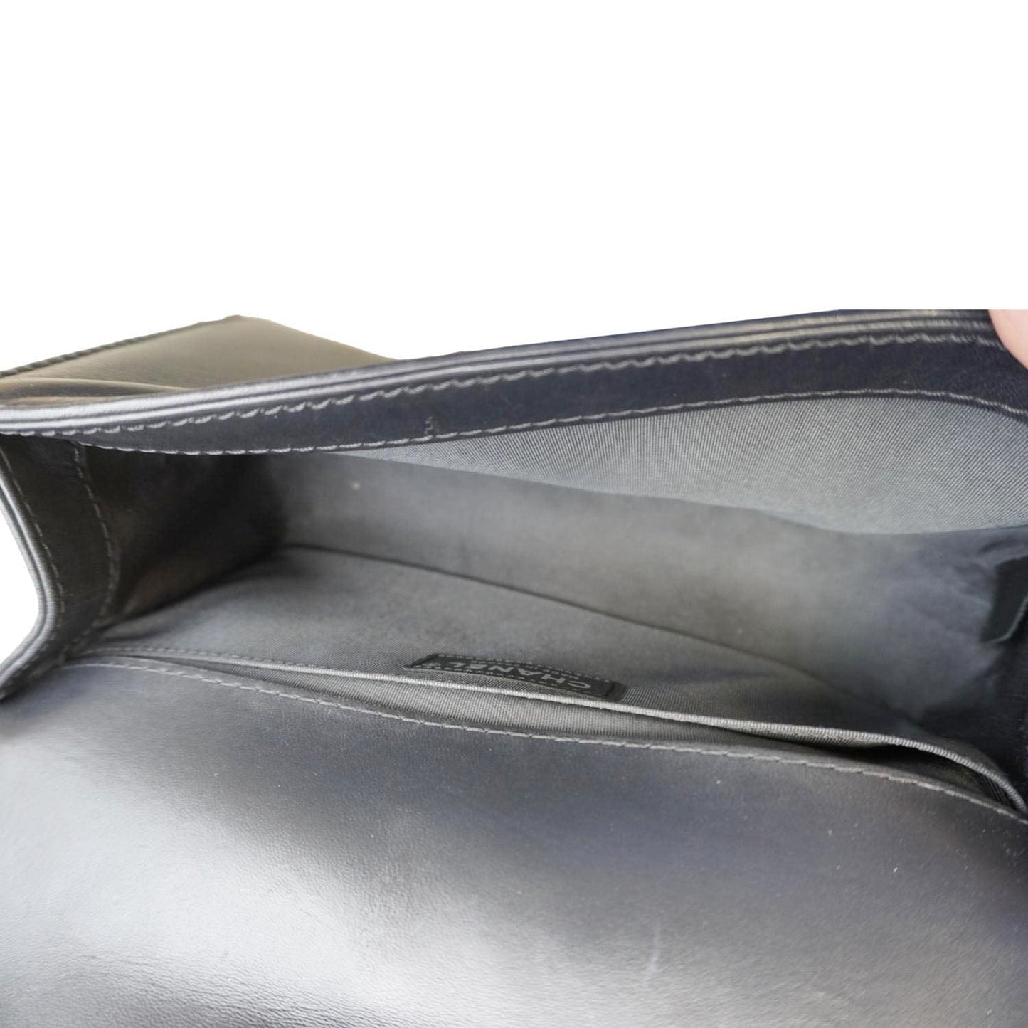 CHANEL Celtic Boy Flap Leather Shoulder Bag Black