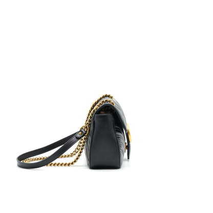 GUCCI GG MARMONT SMALL SHOULDER BAG BLACK