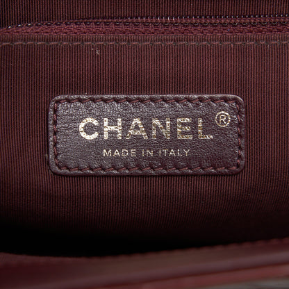 Chanel Quilted Shoulder Flap Bag Lambskin Red