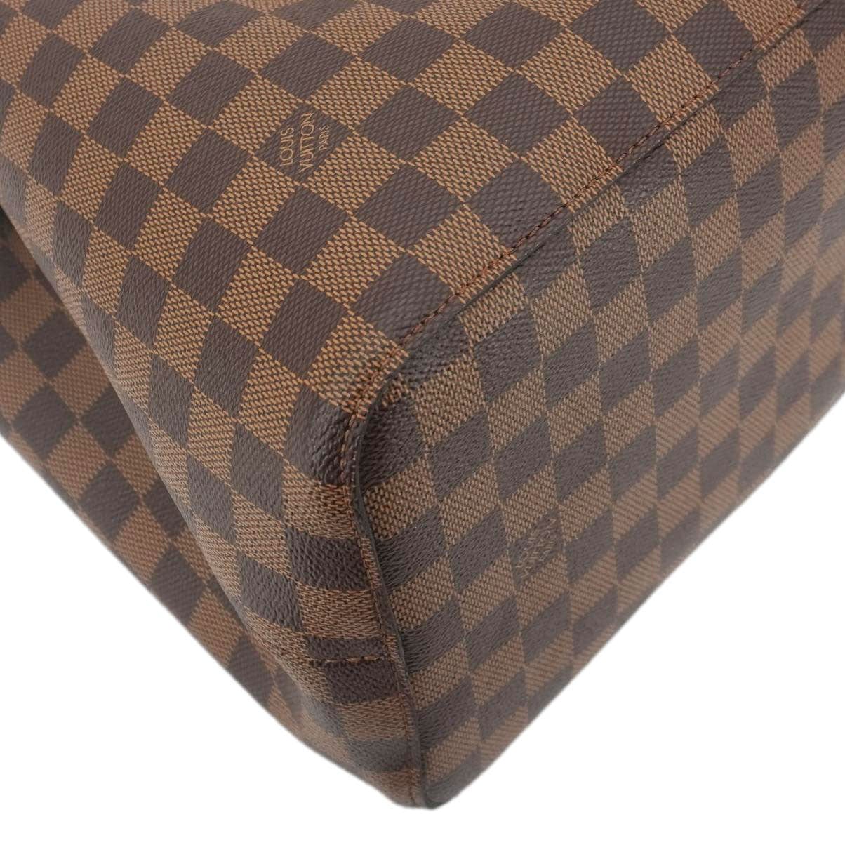 LOUIS VUITTON Neonoe MM Damier Ebene Shoulder Bag Brown